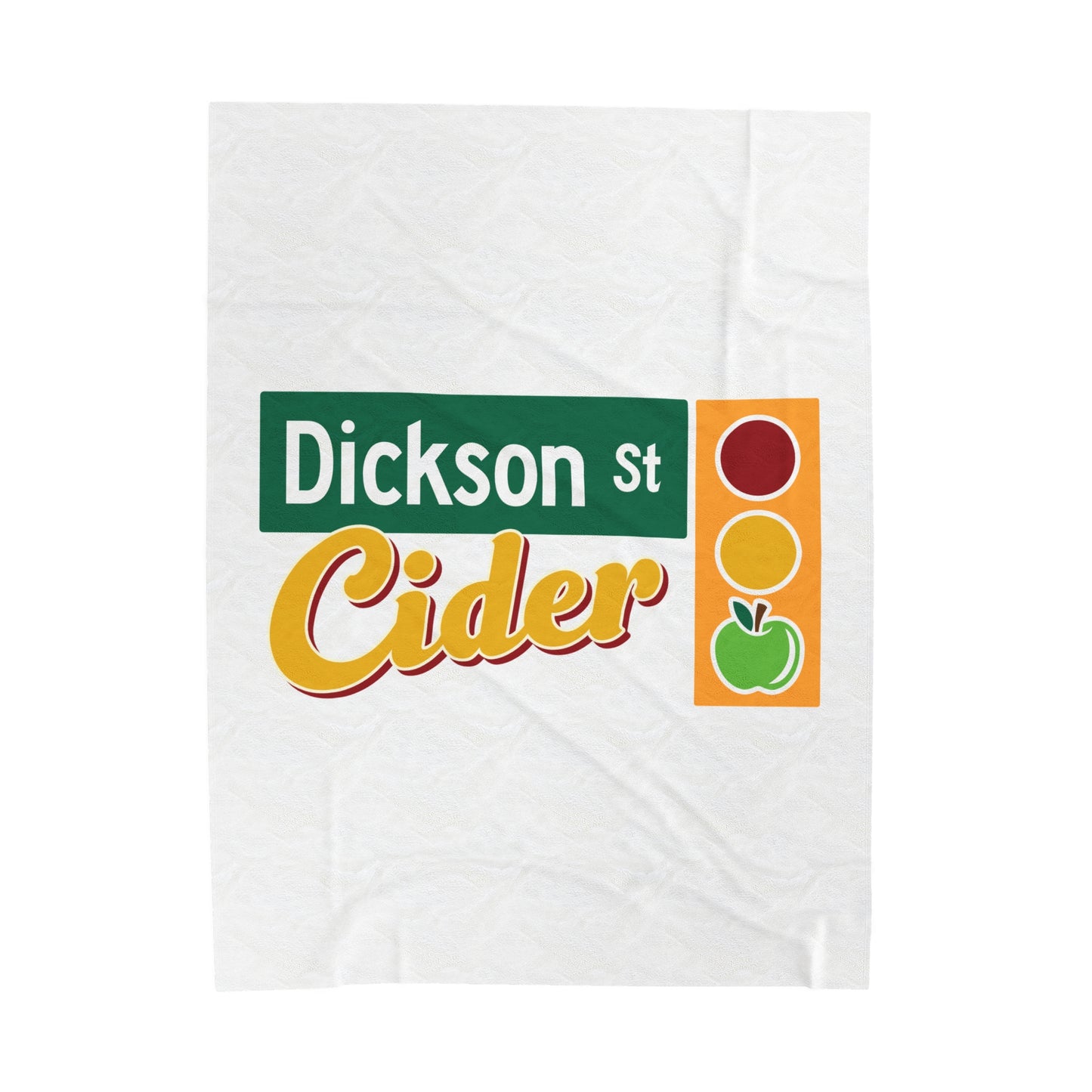 Dickson Street Cider Velveteen Plush Blanket