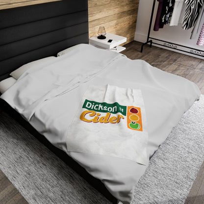 Dickson Street Cider Velveteen Plush Blanket