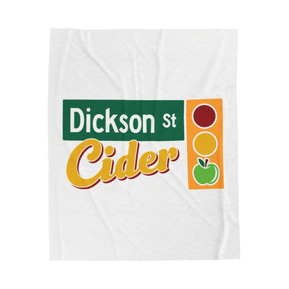 Dickson Street Cider Velveteen Plush Blanket