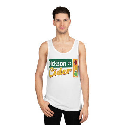 Vintage Dickson St Cider Unisex Softstyle™ Tank Top - Perfect for Summer Celebrations