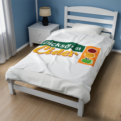 Dickson Street Cider Velveteen Plush Blanket