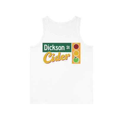 Vintage Dickson St Cider Unisex Softstyle™ Tank Top - Perfect for Summer Celebrations